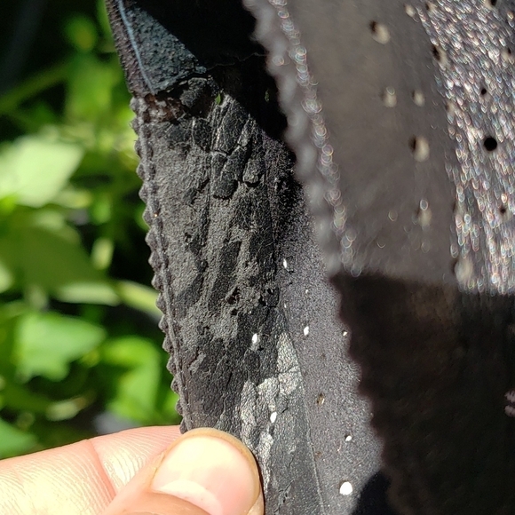 Vaneli Black Perforated Loafers satin bow 9S - Picture 7 of 9